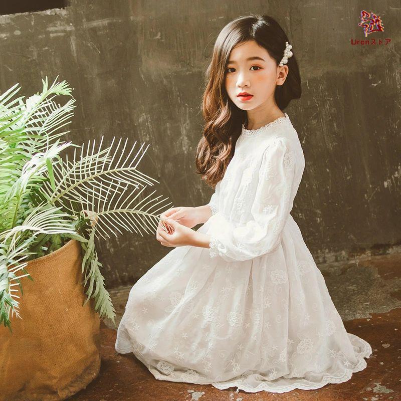 キッズドレス 子供服 白ドレス 白ワンピース 女の子 韓国子供服