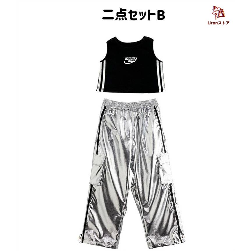 革 ジャケット キッズダンス ダンス衣装 ヒップホップ 女の子 長袖 上