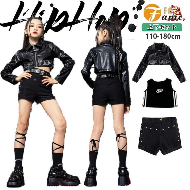 れい　ダンスジャケット　ダンス衣装 キッズ ヒップホップ衣装 ショート丈ナポレオンジャケット 子供 ダンス