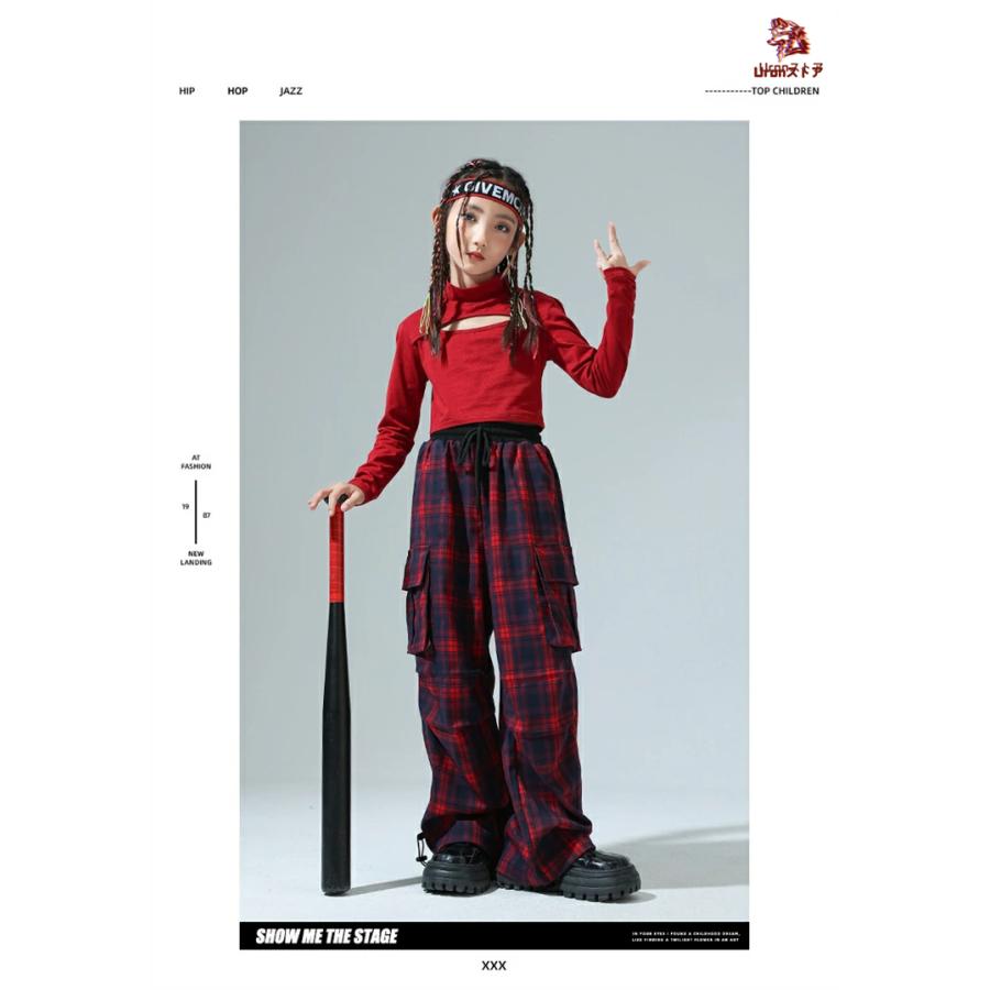キッズ ダンス 衣装 ヒップホップ セットアップ へそ出し トップス
