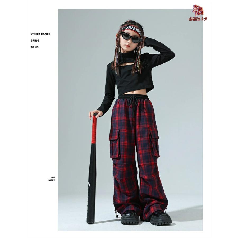キッズ ダンス 衣装 ヒップホップ セットアップ へそ出し トップス