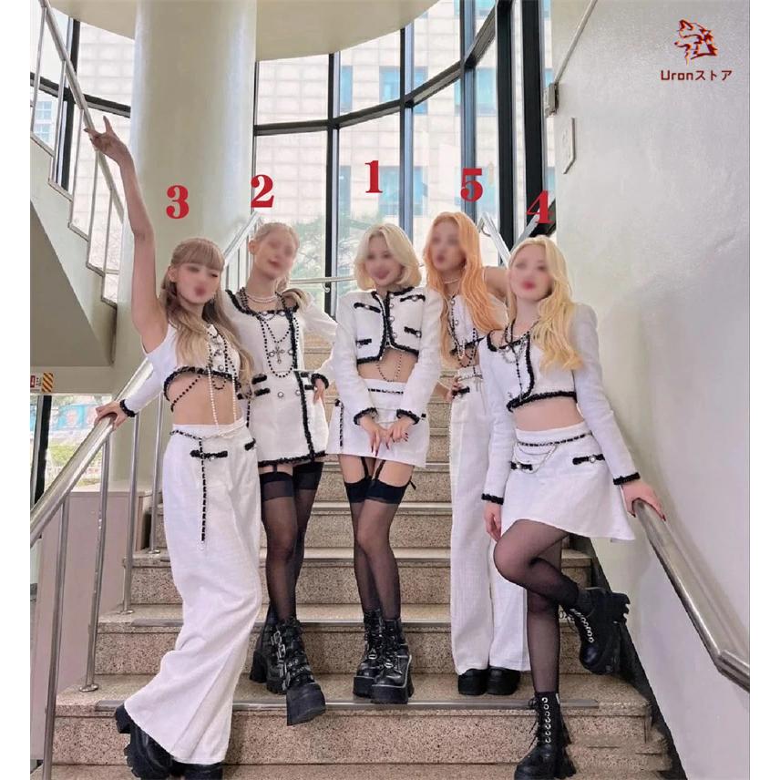 韓国 白 ダンス衣装 レディース セットアップ jazz ダンス 演出服