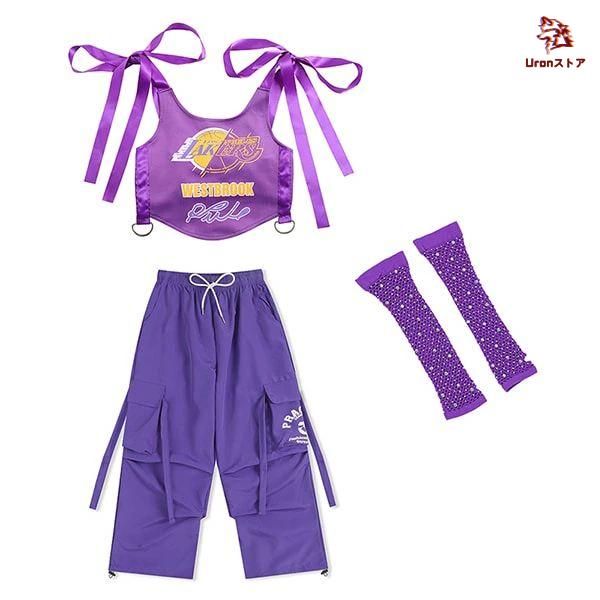 チアダンス k-pop 女の子 y-2k キッズダンス衣装 セットアップ 子供服