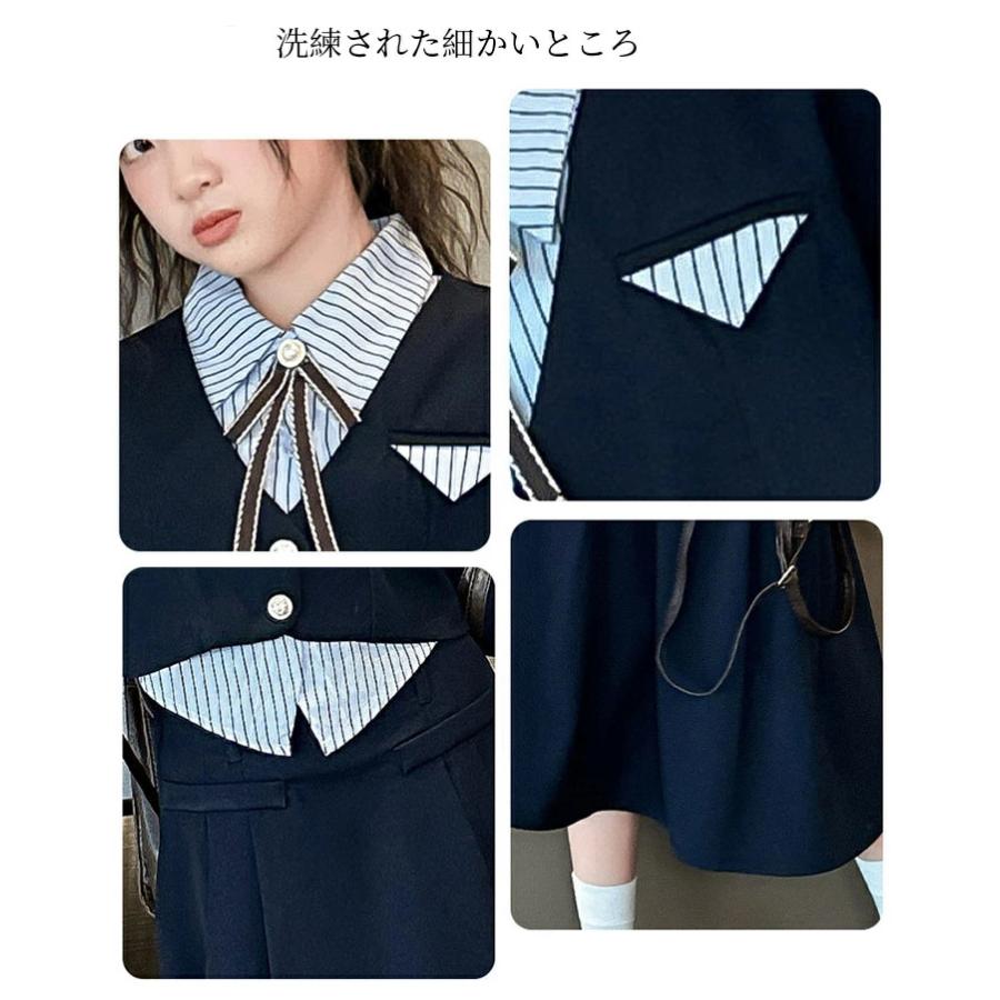 卒業式 スーツ 入学式 フォーマル女の子 160 小学校女子 韓国 卒服