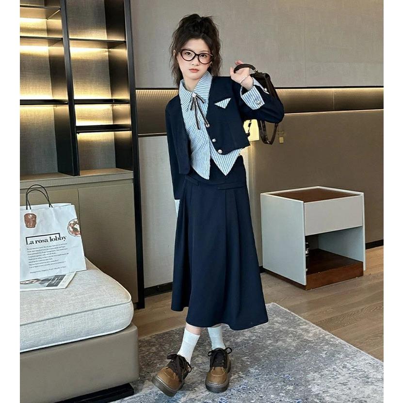 ナルミヤblue cross フォーマルスーツ 卒服 女の子LL（170） 卒業式 スーツ 入学式 フォーマル女の子 160 小学校女子 韓国 卒服
