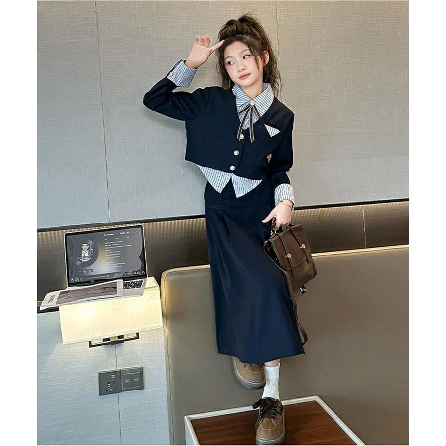 卒業式 スーツ 入学式 フォーマル女の子 160 小学校女子 韓国 卒服