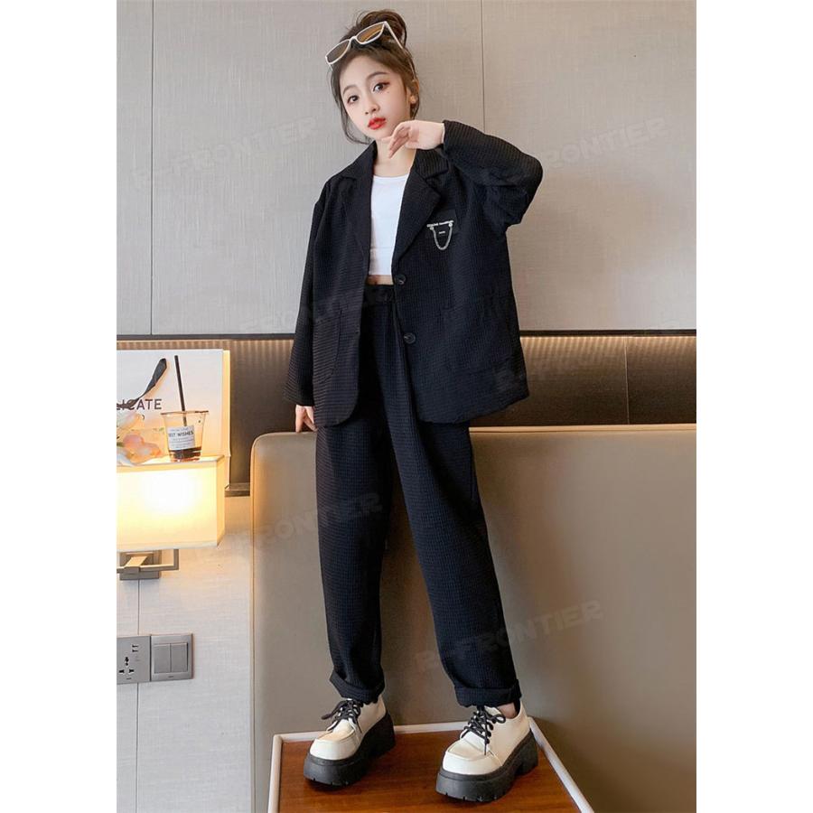 【超美品】JPRESS ブレザー＋パンツ 卒業式 160 卒業式 パンツスーツ 女の子 2点セット 小学校女子 150 160 中学生