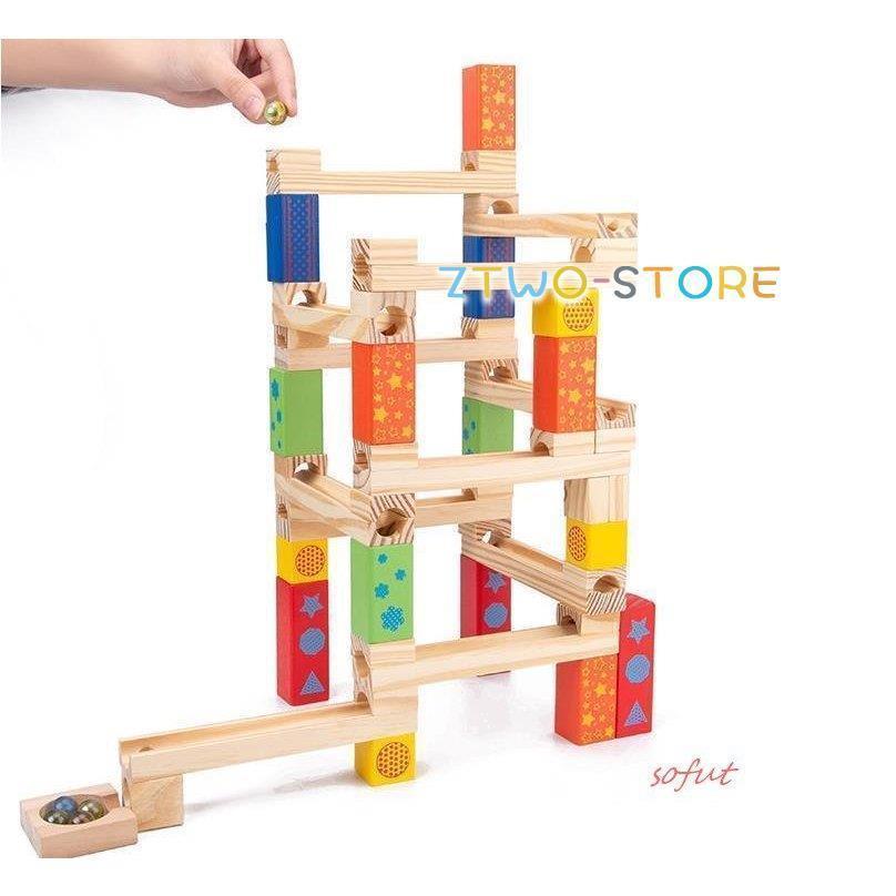 積み木 知育 出産祝い ビー玉 転がし おもちゃ 4歳 プレゼント 木製