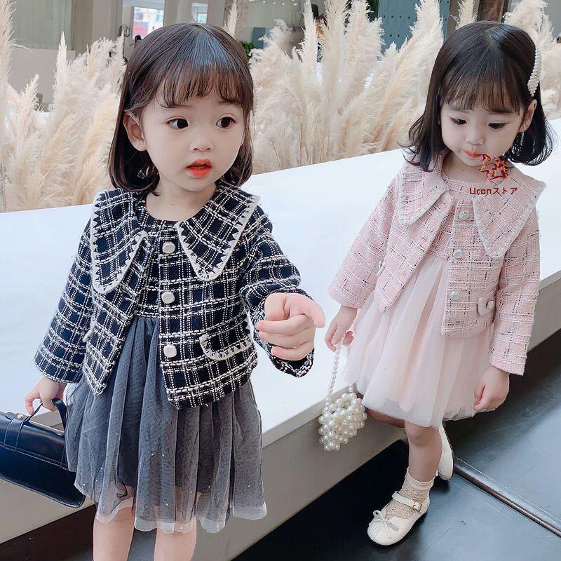 キッズ 子供服 入園式 ジャケット チュールワンピース 2点セット 入学