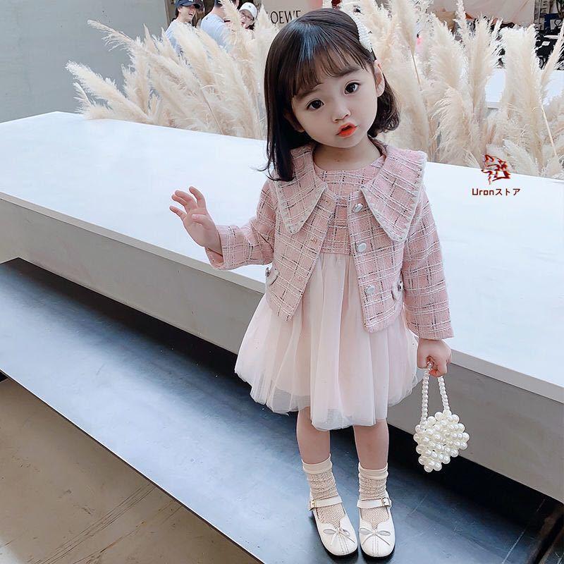 キッズ 子供服 入園式 ジャケット チュールワンピース 2点セット 入学