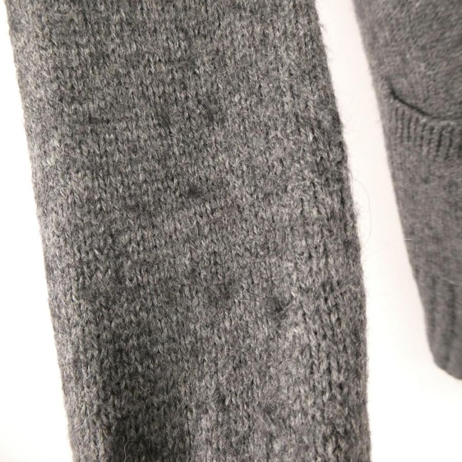 美品 Theory セオリー カーディガン S アルパカ他 ロング丈 ツートン ブラック レディース AD1245A26 theory（セオリー） 美品 カーディガン S アルパカ他 ロング丈