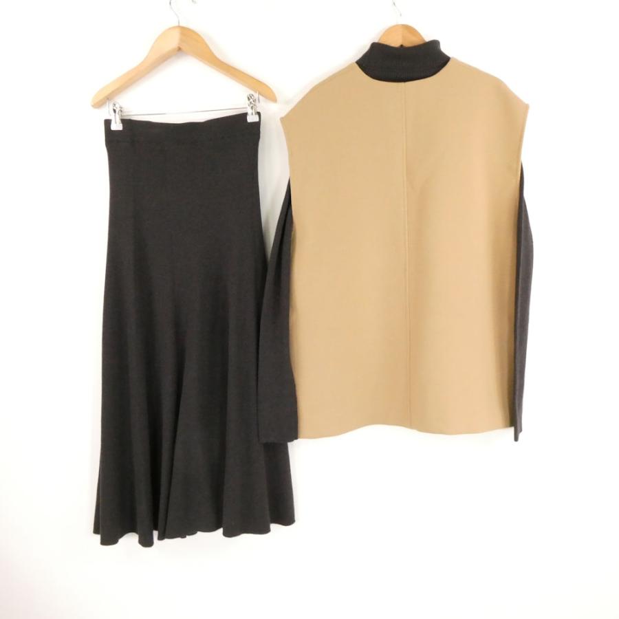 Mila Owen ミラ オーウェン 09WN0214221 セットアップ 1 XS～S相当 ポリエステル他 セット ロング丈 ベージュ タートルネック レディース AD1272A21 Mila Owen（ミラオーウェン） ミラ オーウェン 09WN0214221