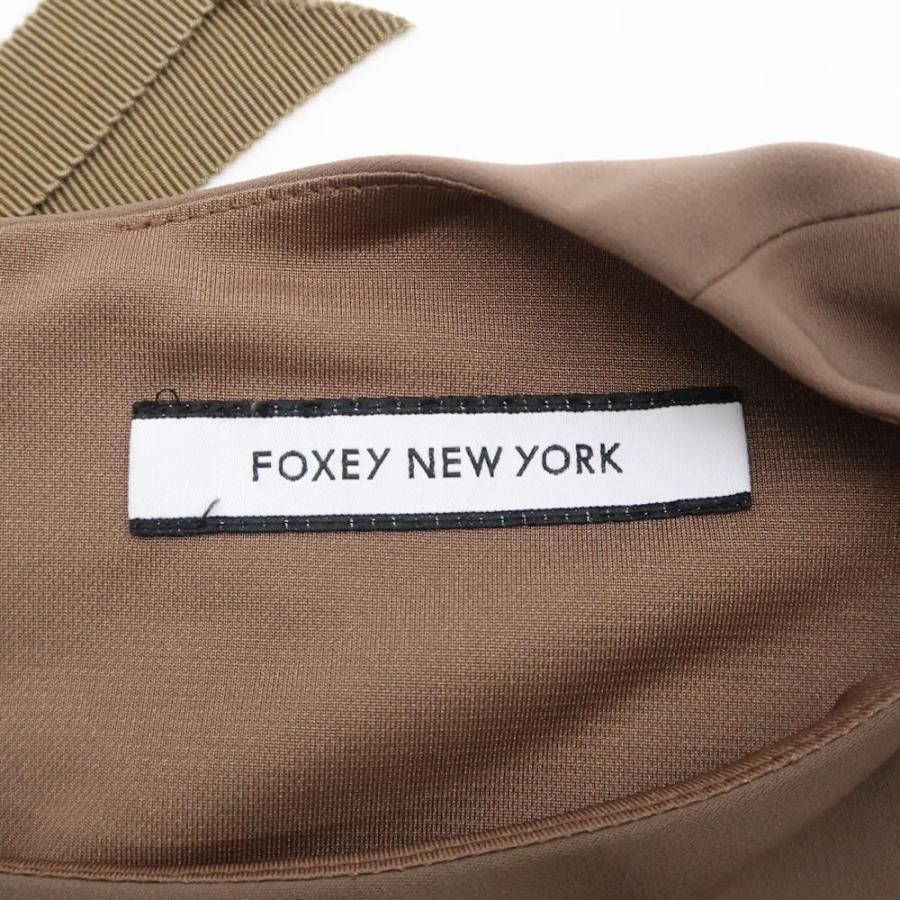 【極美品】フォクシー ニューヨーク 切り替え ダブルモーメント ワンピ 38 FOXEY NEW YORK フォクシー 32859 ダブルモーメントワンピース