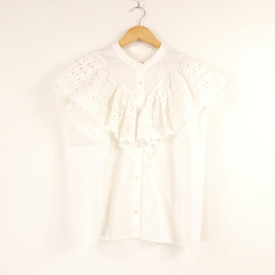 NOBLE（ノーブル） 美品 トップス コットン他 ノースリーブ レース 