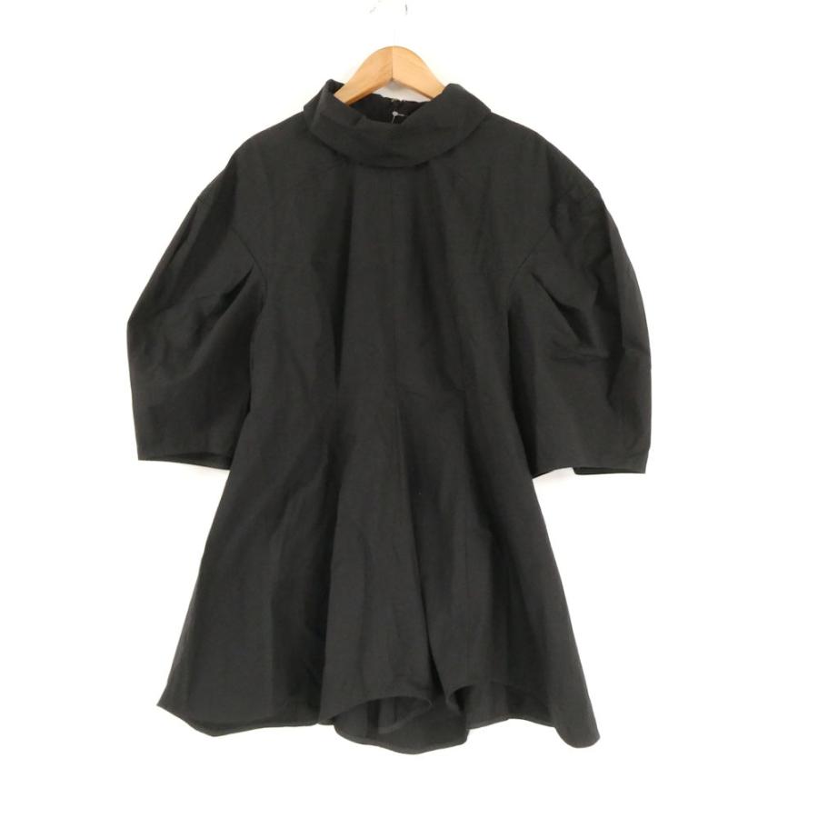 美品✨エンフォルド PEツイルドレープヘムシャツ 38 ブラック 2025SS ENFOLD(エンフォルド)｜PEツイル ドレープヘム SH/シャツ