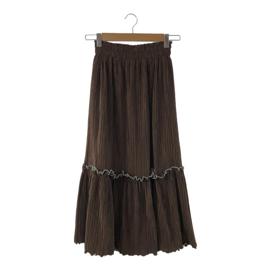 美品 POPPY ポピー カーネーション プリーツ スカート S ポリエステル  