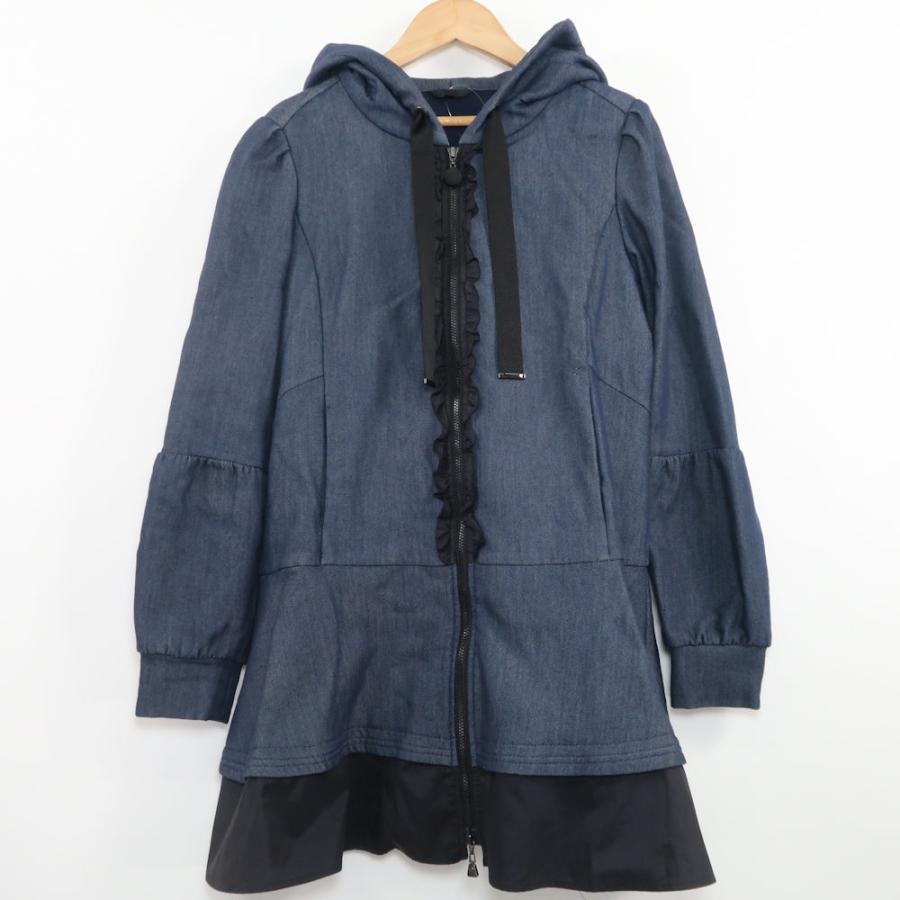 美品 TO BE CHIC トゥービーシック ロングパーカー 40 (M) 綿 他 