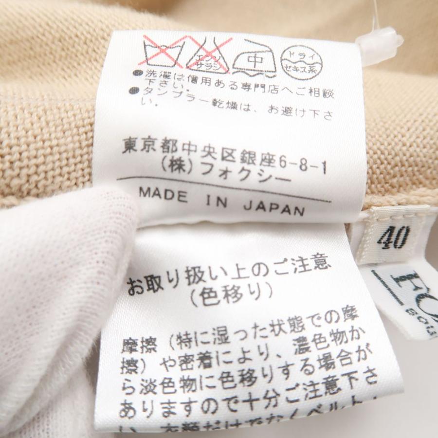 FOXEY BOUTIQUE フォクシー 19397 ノースリーブ ニット 40 M ウール100