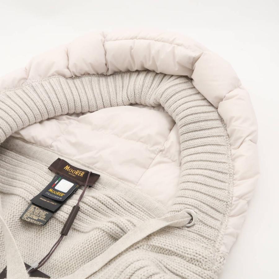 MOORER 未使用 MooRER ムーレー フード付き マフラー ポリエステル  