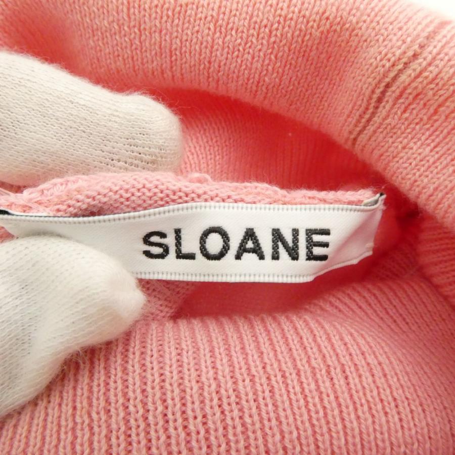 SLOANE スローン SL3S-074 14G天竺 ニットトップス 1 コットン100％ ノースリーブ タートルネック レディース AM7158A65 SLOANE（スローン） SL3S-074 14G天竺 ニットトップス 1 ノースリーブ