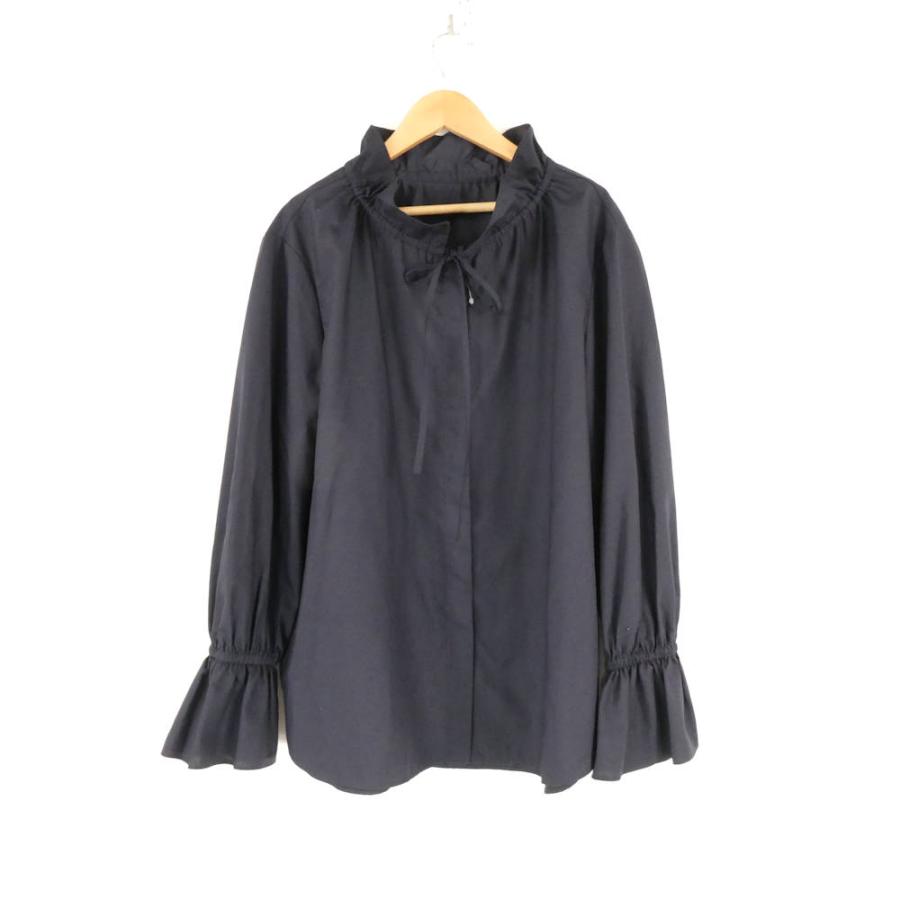 美品 UNITED ARROWS ユナイテッドアローズ 1521-699-1446 フリルカラー フレアスリーブ ブラウス F ポリエステル100％ 長袖 トップス シャツ レディース AM7222A8 UNITED ARROWS（ユナイテッドアローズ） 美品 1521-699-1446 フリル