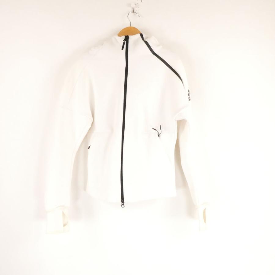 美品 adidas アディダス S94564 ジップアップパーカー M コットン 他 フード ジャージ フーディ レディース AM7277A76 adidas（アディダス） 美品 S94564 ジップアップパーカー M コットン