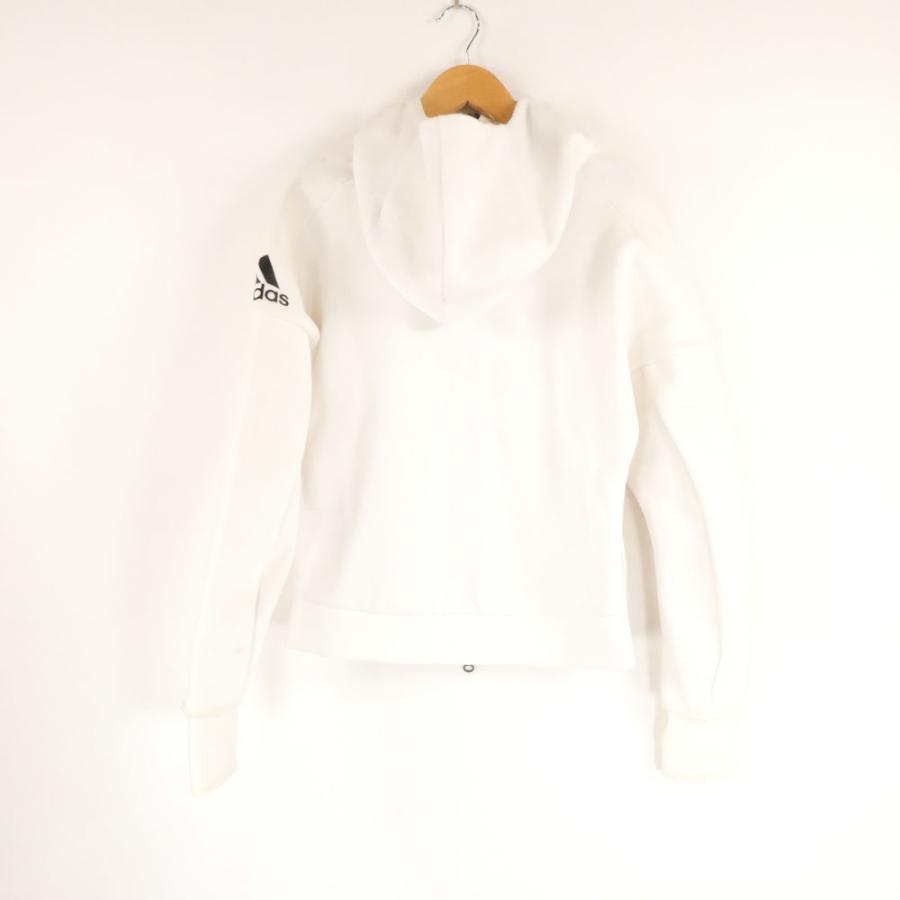 美品 adidas アディダス S94564 ジップアップパーカー M コットン 他 フード ジャージ フーディ レディース AM7277A76 adidas（アディダス） 美品 S94564 ジップアップパーカー M コットン