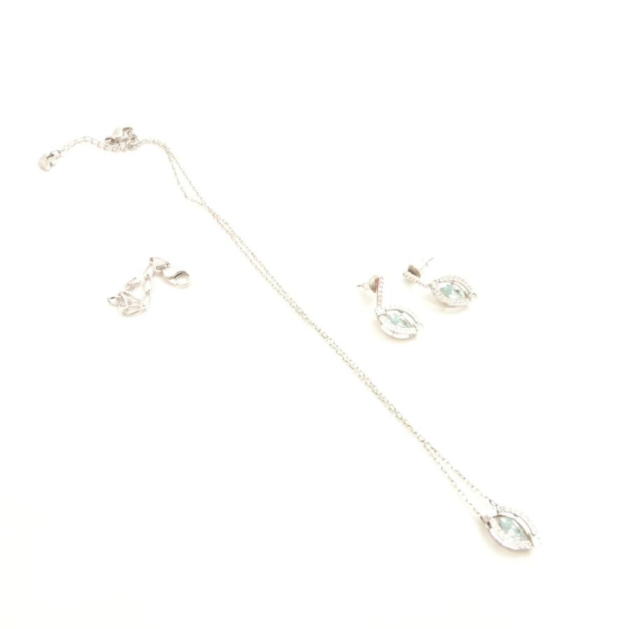 美品 スワロフスキー Sparkling Dance ネックレス＆ピアスセット SWAROVSKI（スワロフスキー） 美品 スパークリングダンス ピアス