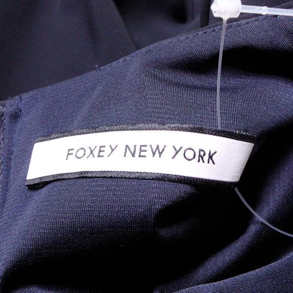 FOXEY NEW YORK フォクシー 34547 ローレル ドレス ネイビー系38 ワンピース 半袖 AM969A33｜uru-uru｜03