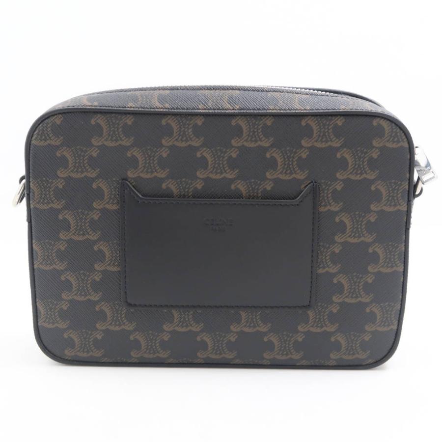 美品 CELINE セリーヌ 113942EVJ.38SI ショルダーバッグ 1点 スモール メッセンジャー カーフスキン トリオンキャンバス AN1793W1 CELINE（セリーヌ） 美品 113942EVJ.38SI ショルダーバッグ スモール