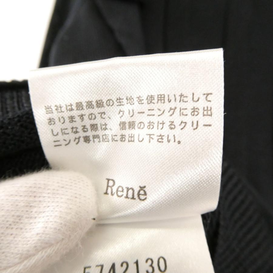 美品 Rene basic ルネ 5742130 ニット 34 テンセル ポリエステル 長袖 フリル レディース AN2795A47 美品 Rene basic ルネ 5742130 ニット 34 テンセル ポリエステル 長袖