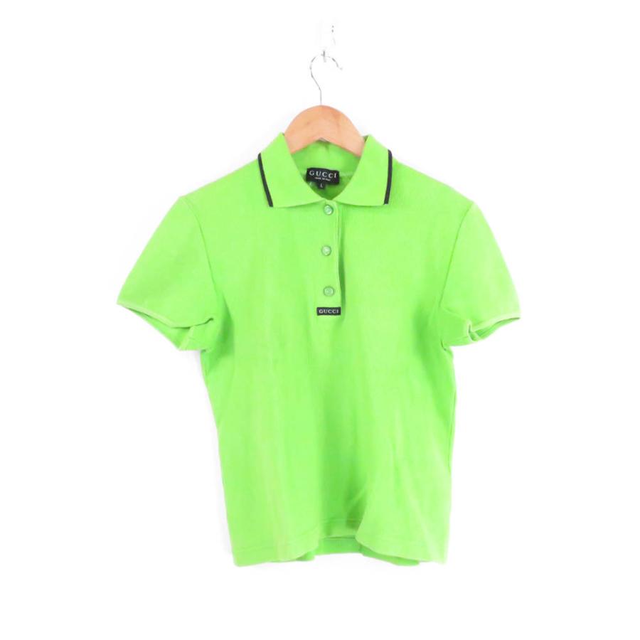 美品 GUCCI グッチ ポロシャツ L コットン スパンデックス zamasport 