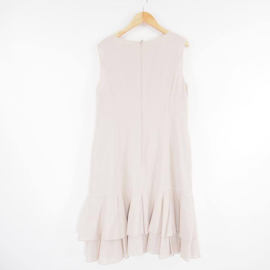 美品】FOXEY フォクシーバイカラーノースリーブひざ丈ワンピース40