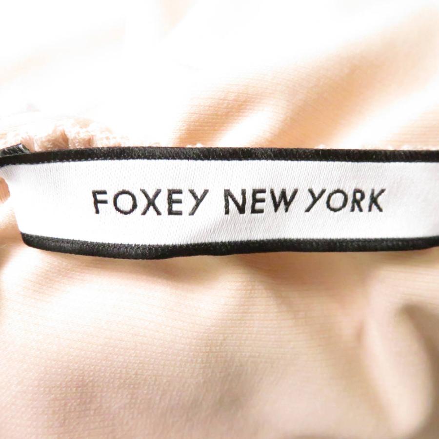FOXEY NEW YORK 美品 フォクシー 34010 コガオタンク 40 ポリエステル 
