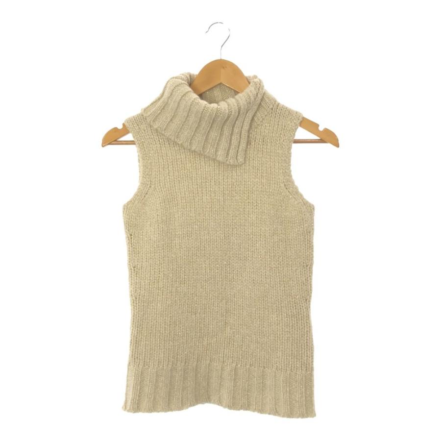 EPOCA 美品 エポカ ノースリーブニット 40 ウール他 ハイネック  