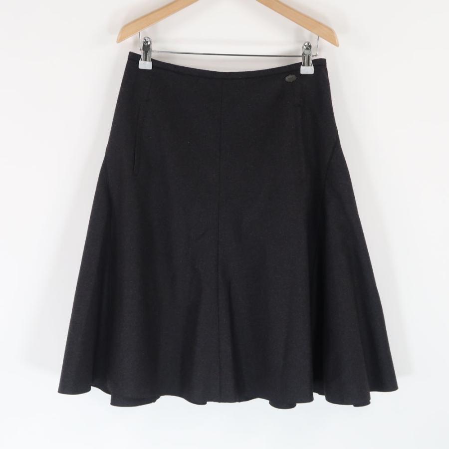 FOXEYフォクシー フレアスカート 38 ダークグレー フォクシー フレア