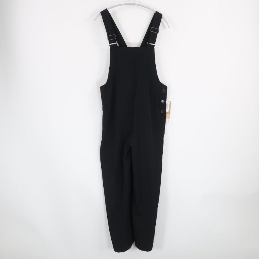 BEARDSLEY サイドボタンサロペット 黒