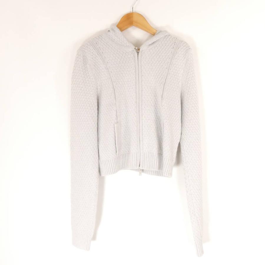 FOXEY（フォクシー） 美品 40745 ツイストクロス ニットパーカー 40 M