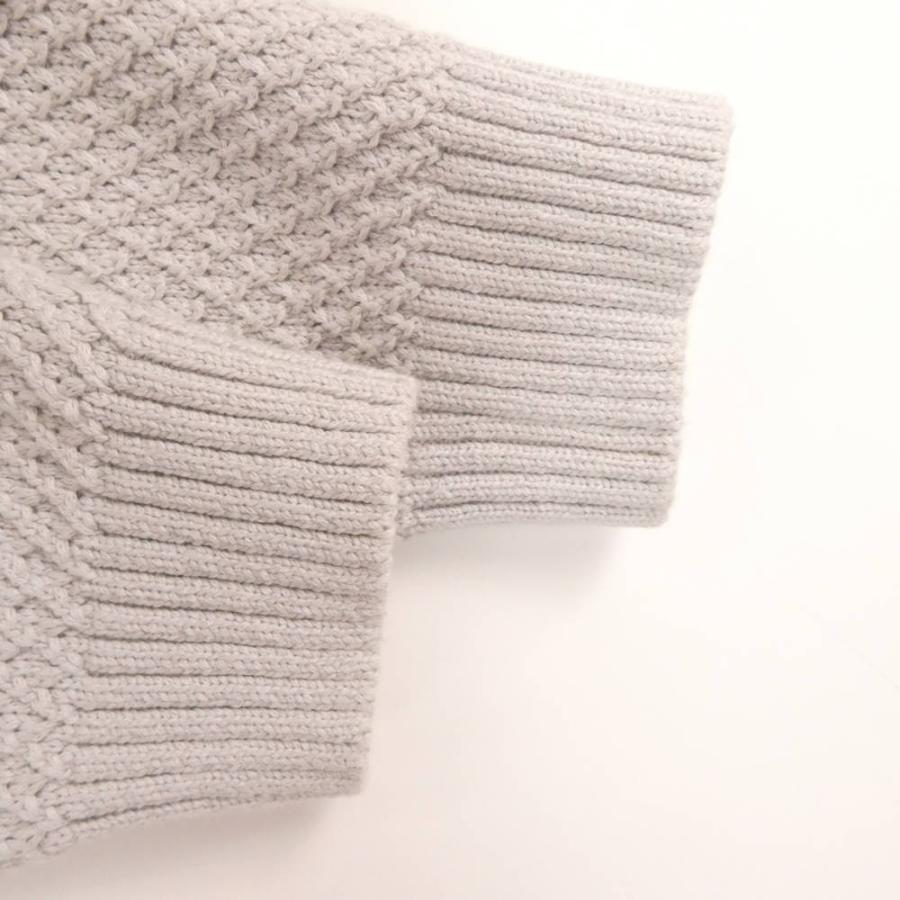 【FOXEY】ベージュ フード付きニット FOXEY（フォクシー） 美品 40745 ツイストクロス ニットパーカー 40 M