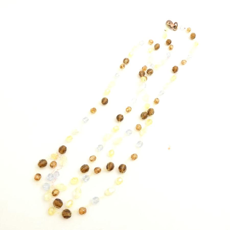 美品 Milly Callegari ミリィカレガリ ワイヤーネックレス イエロー 