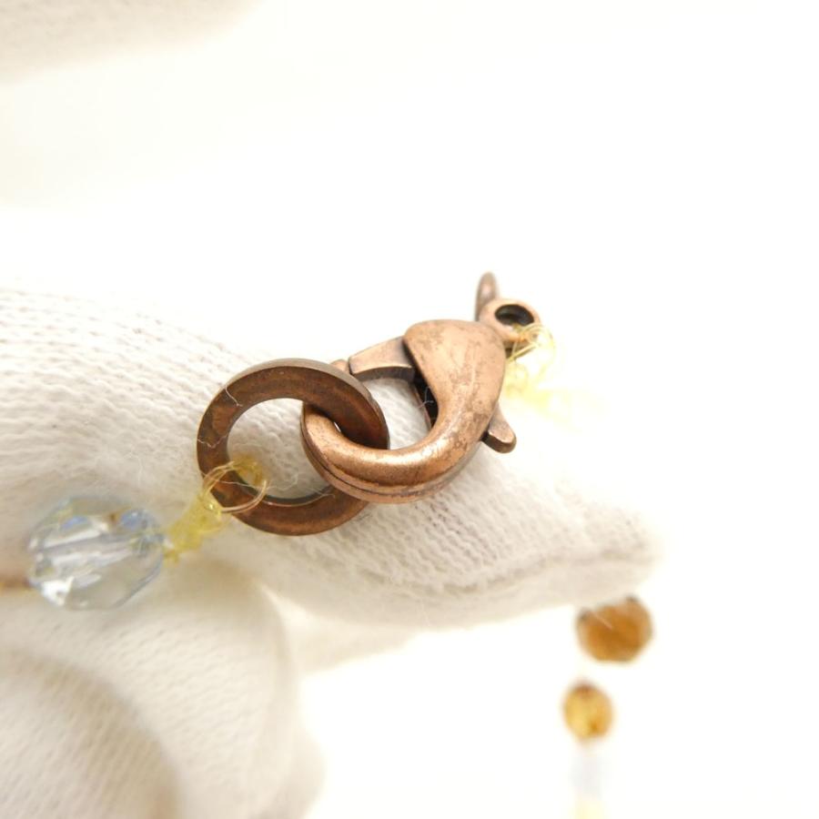 美品 Milly Callegari ミリィカレガリ ワイヤーネックレス イエロー 