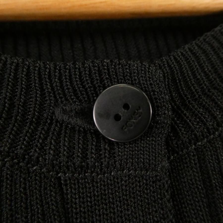 美品 FOXEY フォクシー 43582 Cardigan Skylar カーディガン 42 Lサイズ レーヨン他 長袖 プリーツ レディース AO3085A65 FOXEY（フォクシー） 美品 43582 Cardigan Skylar カーディガン 42 L