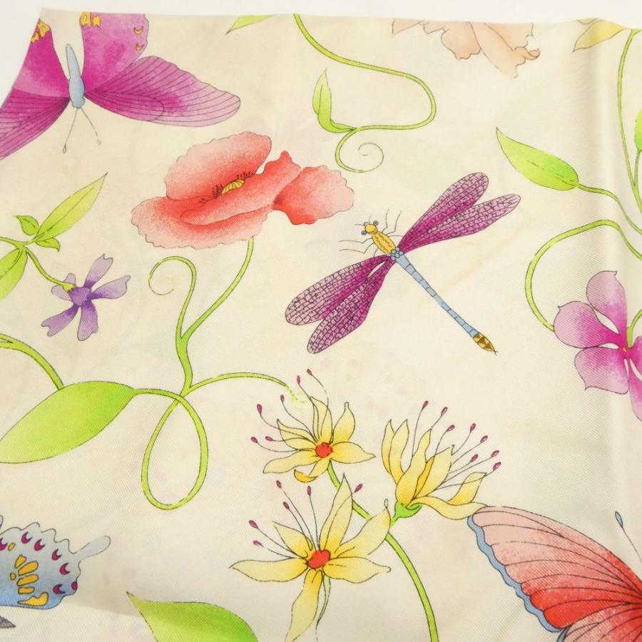 GUCCI（グッチ） スカーフ 1点 シルク100％ 花 蝶 バタフライ