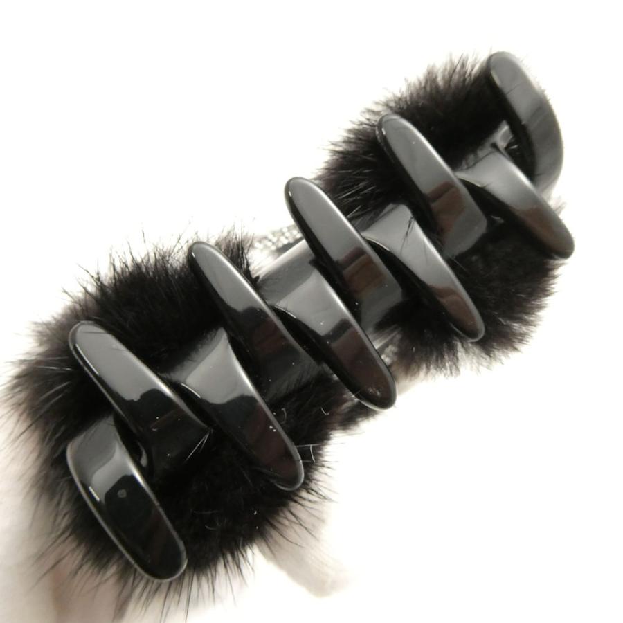 acca（アッカ） 美品 ミンクファー ヘアクリップ ストーン ヘア