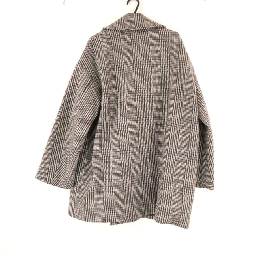 【美品】ジャーナルスタンダードレリュームダブルカラーチェックコートオーバーサイズ JOURNAL STANDARD relume（ジャーナルスタンダード レリューム） 美品