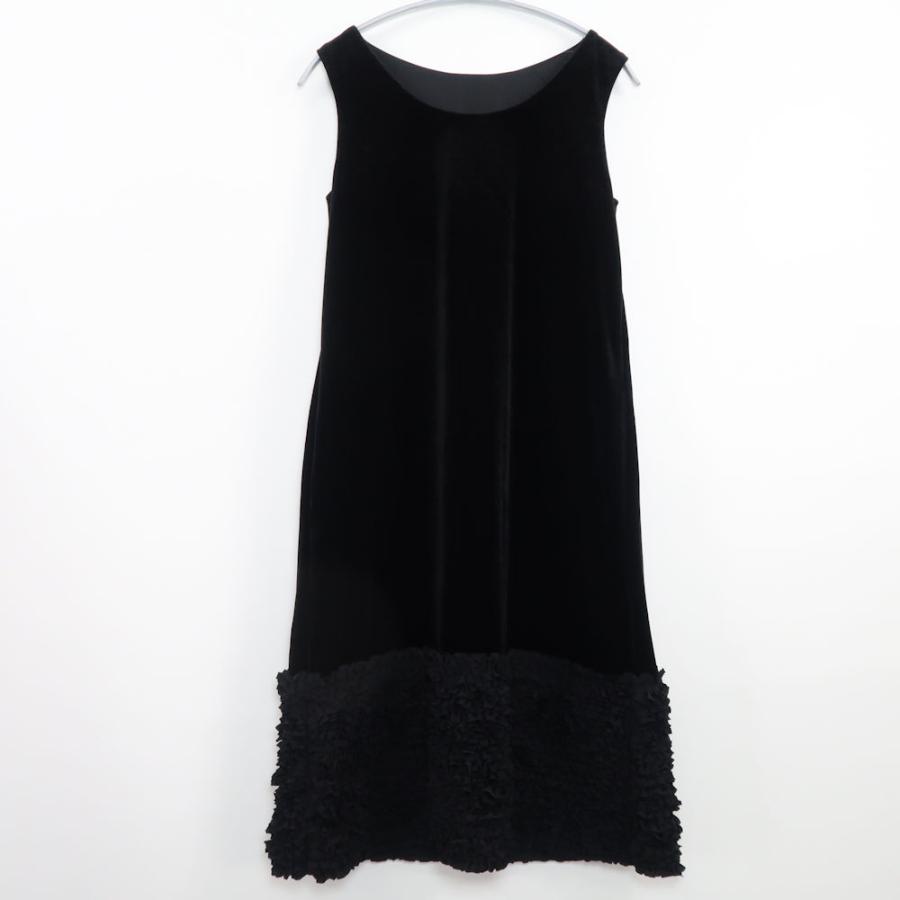 美品 DAISYLIN デイジーリン 06696 ベロアドレス ミルフィーユフリル  