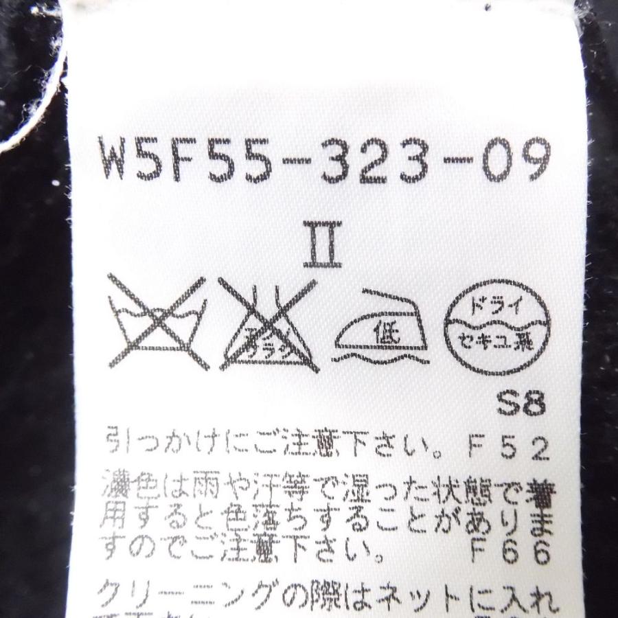 美品 トゥービーシック 長袖パーカー ブラック 表記II（2） 綿他 透かし生地 トップス フリル ダブルジップ レディース AU2062A75｜uru-uru｜04