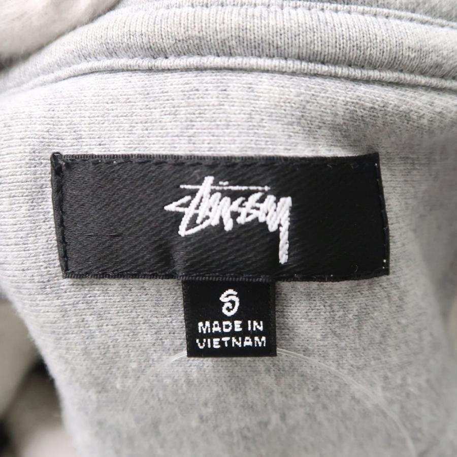 STUSSY ステューシー パーカー S コットン100% 刺繍ロゴ ショーンフォント オールド 長袖スウェットプルオーバー レア トップス AU2523A3｜uru-uru｜03