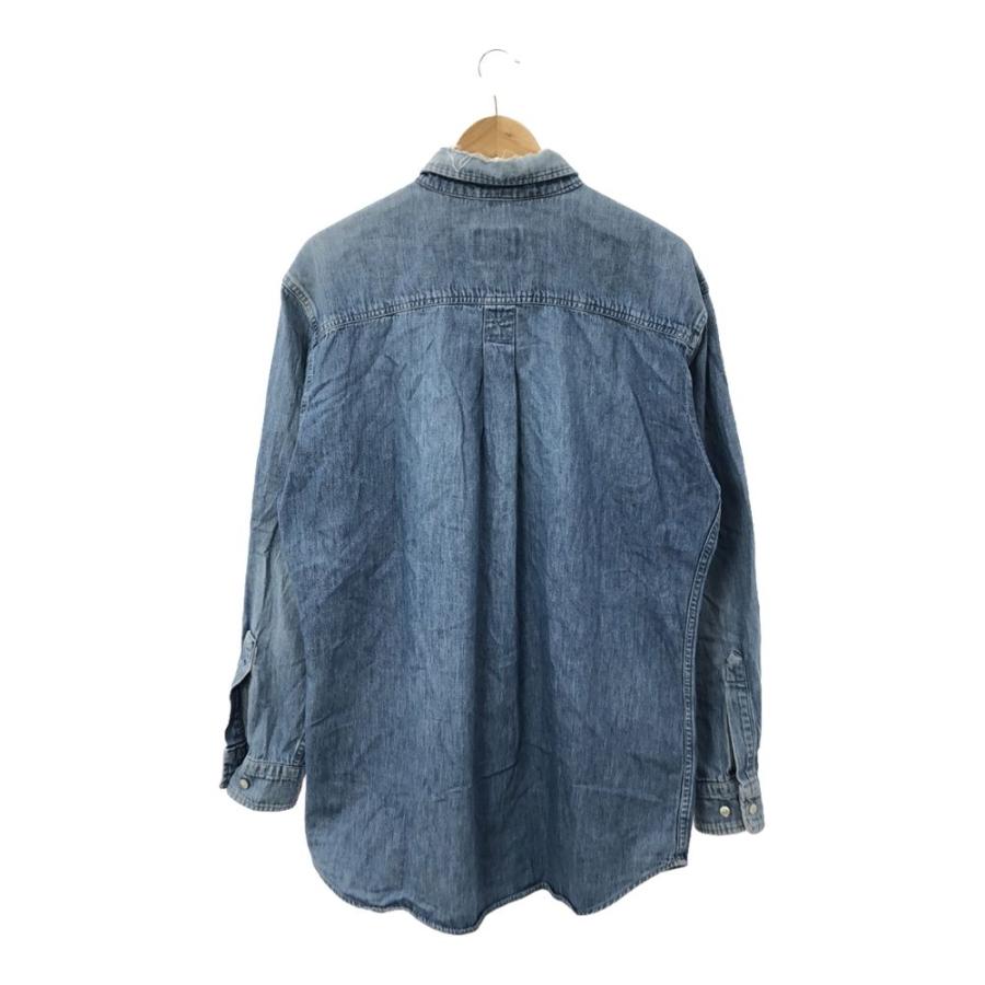 WOOLRICH ウールリッチ 長袖デニムシャツ L コットン100% USA製 80 