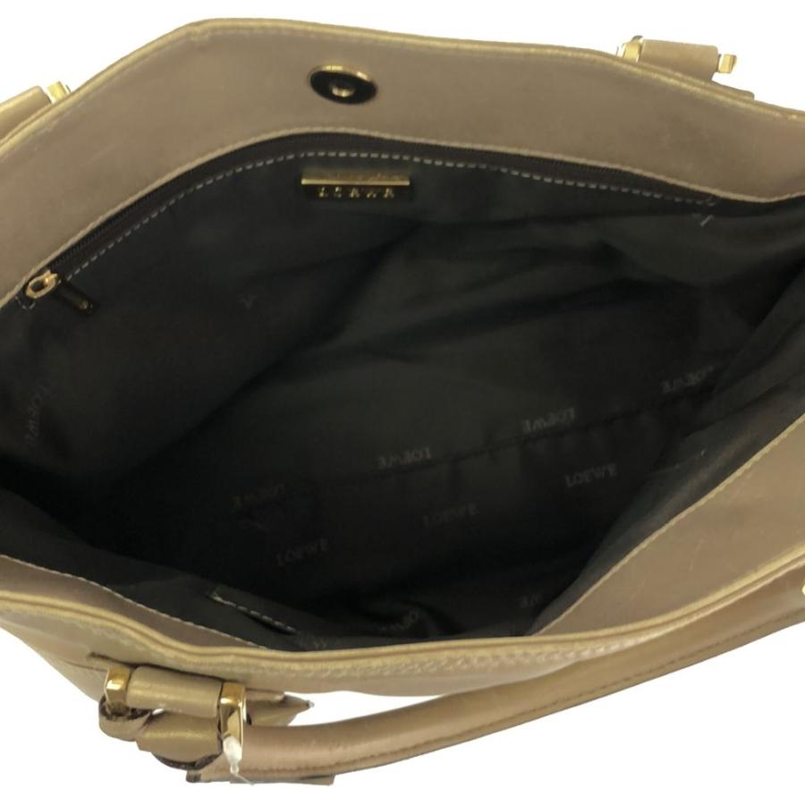 LOEWE ロエベ フスタ アナグラム ハンドバッグ ナッパレザー アマソナ 